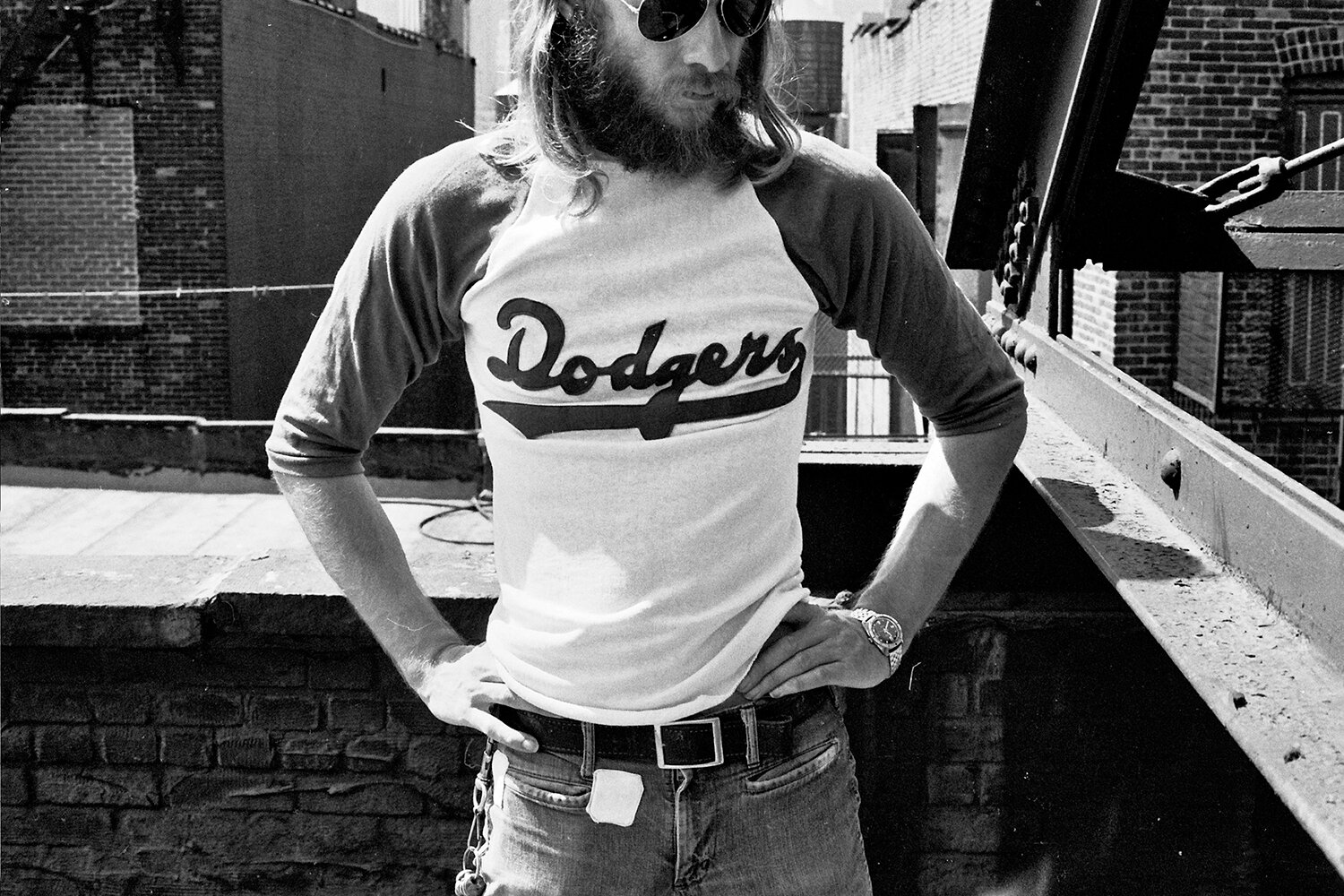 Dodgers shirt lettering by Ted Stamm 1975. 101 Wooster Street, New York. Ted Stamm Archive © 2021.