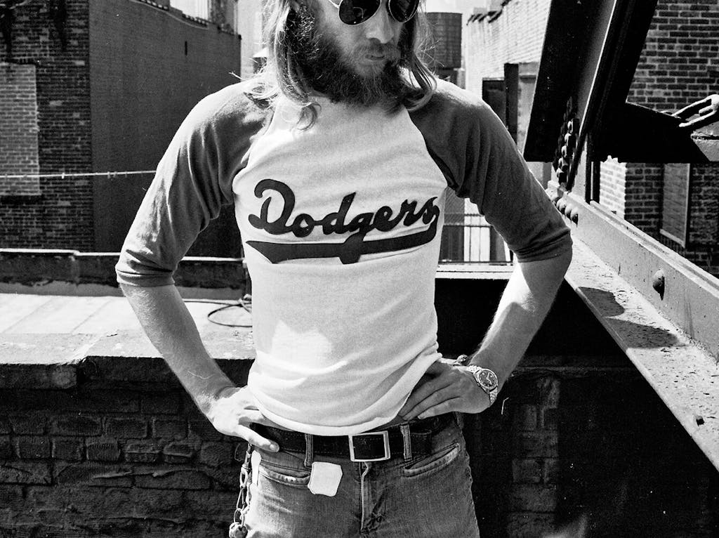 Dodgers shirt lettering by Ted Stamm 1975. 101 Wooster Street, New York. Ted Stamm Archive © 2021.