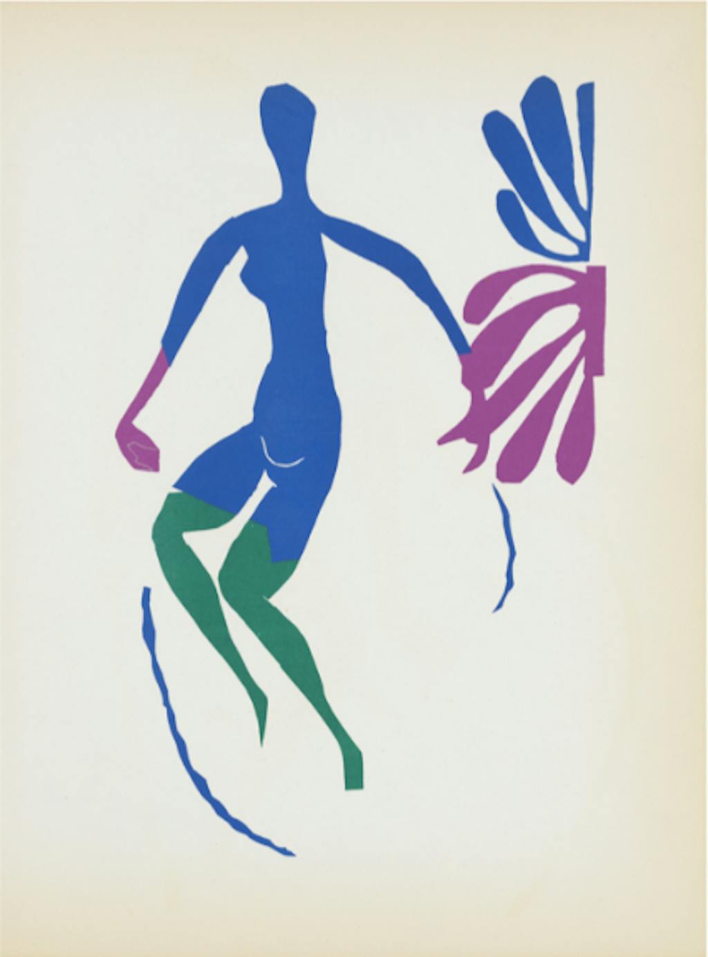 Henri Matisse, Nu Bleu V, 1954 (litograph)