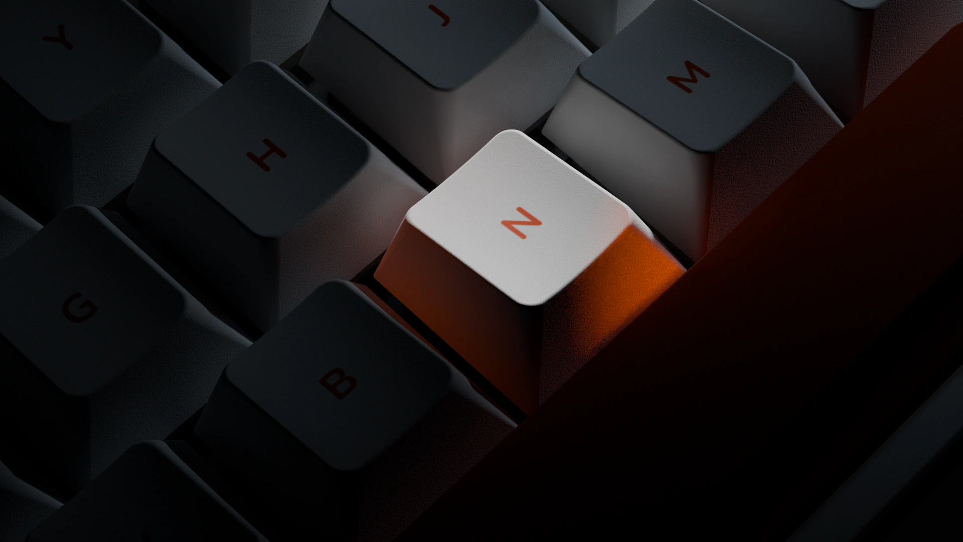 Custom Nimbus Keycap Profile. Designed for long coding sessions.