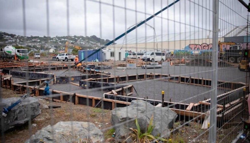 Incomplete building site