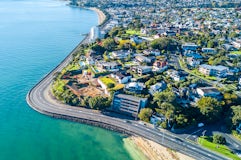 Aerial shot of a neighbourhood