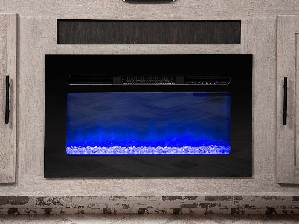 Springdale interior fireplace