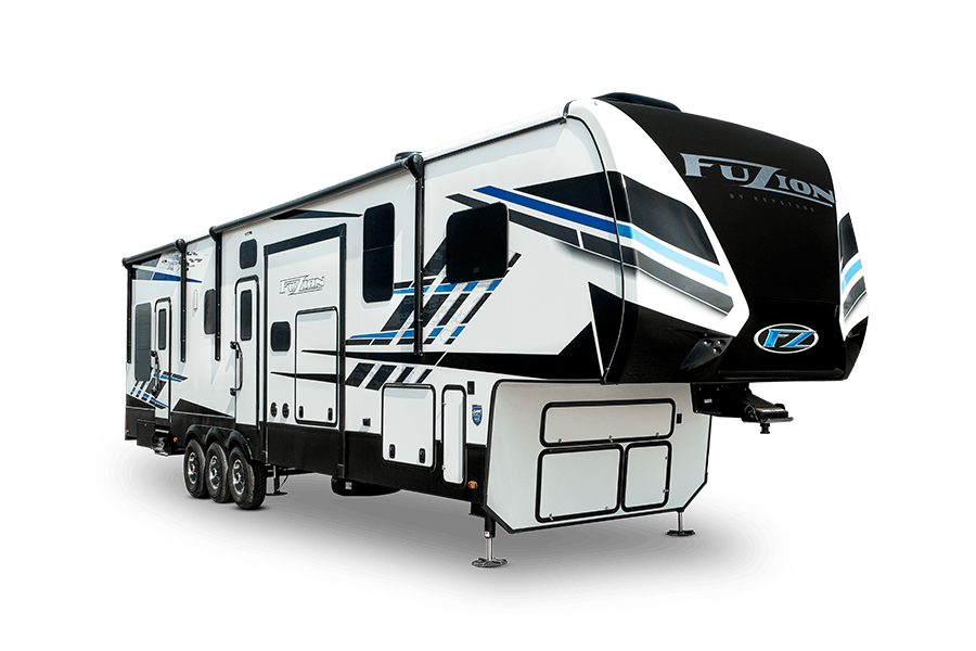Keystone Fuzion Fifth Wheel Toy Hauler, Fifth Wheel Toy Hauler With King Size Bed