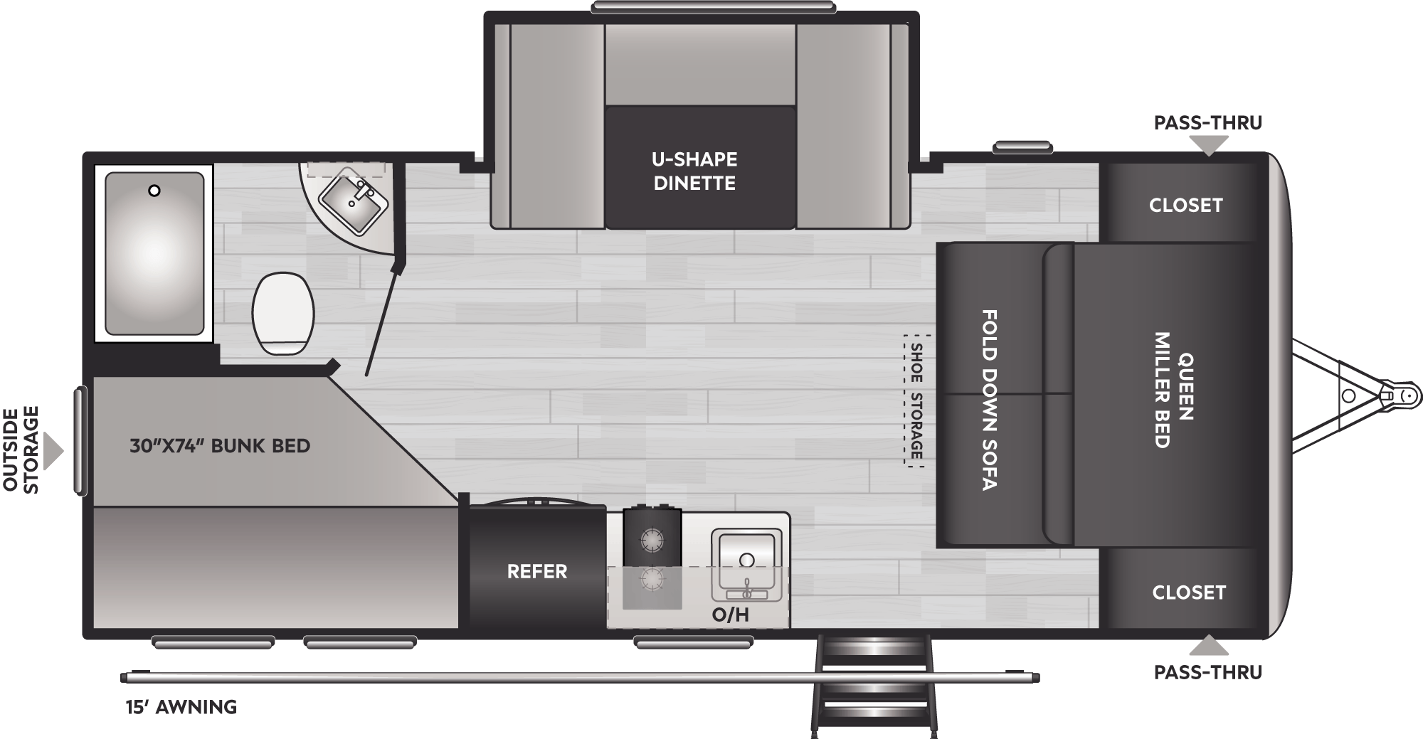 Springdale Classic Single Comfort Travel Trailers - Model 1810BH ...