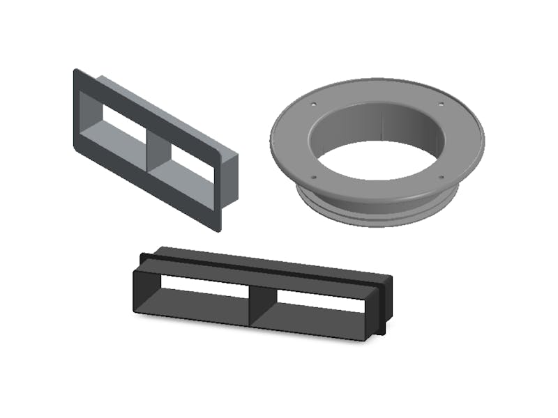 Injection-molded connectors