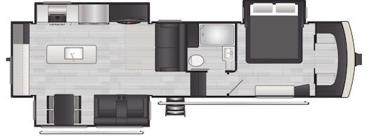 Floorplan of RV model 3140RK