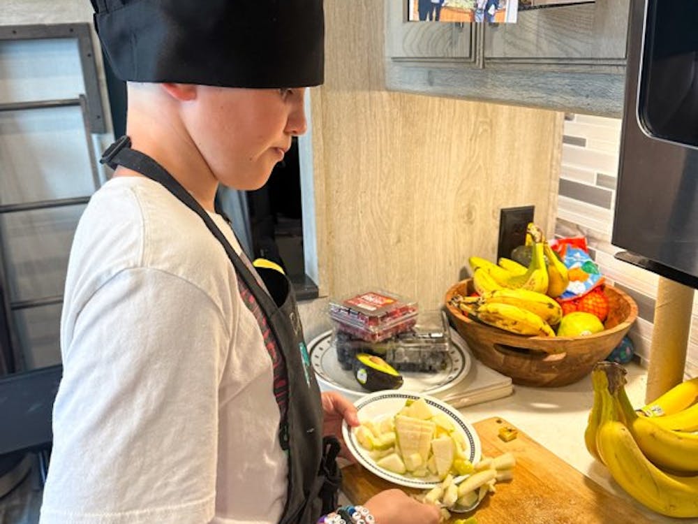 Our Barefoot Travel Chef in Training