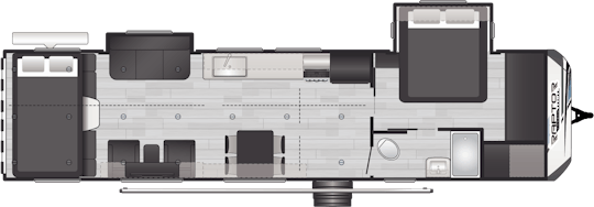 Floorplan of RV model 33