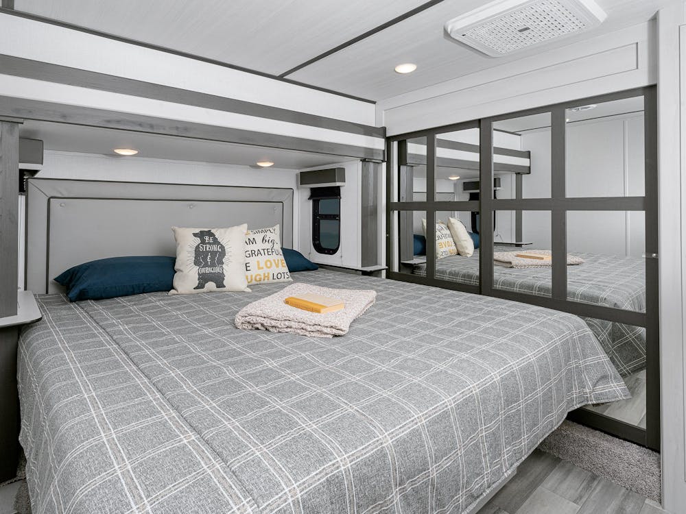 2024 Sprinter 3900DBL King bed suite and front closet
