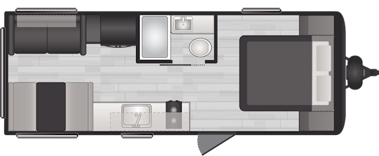 Floorplan of RV model 200RL