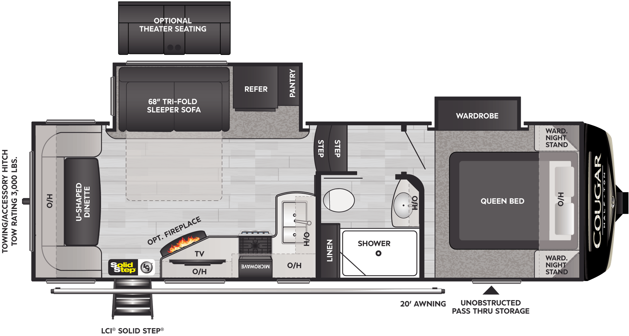 2022 Keystone Cougar 24RDS Interior