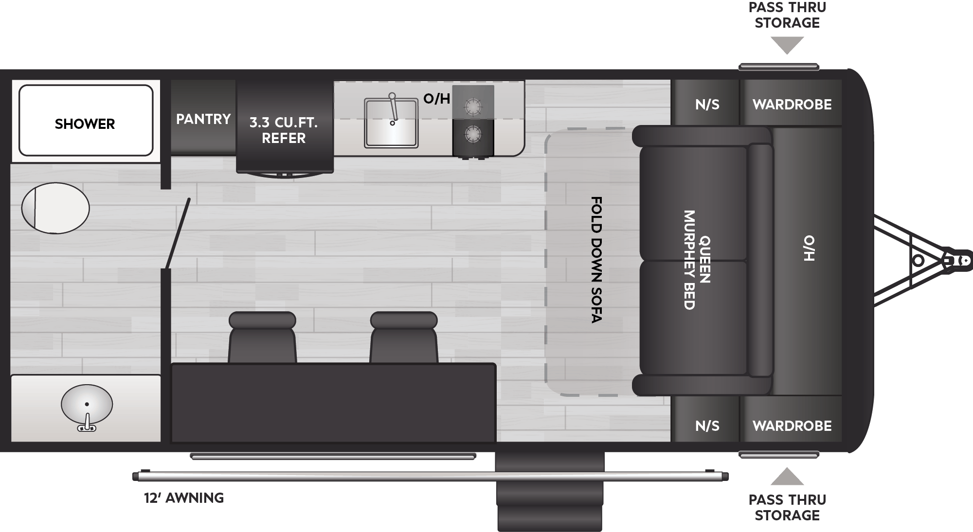Springdale Classic Single Comfort Travel Trailers - Model 1710MB ...