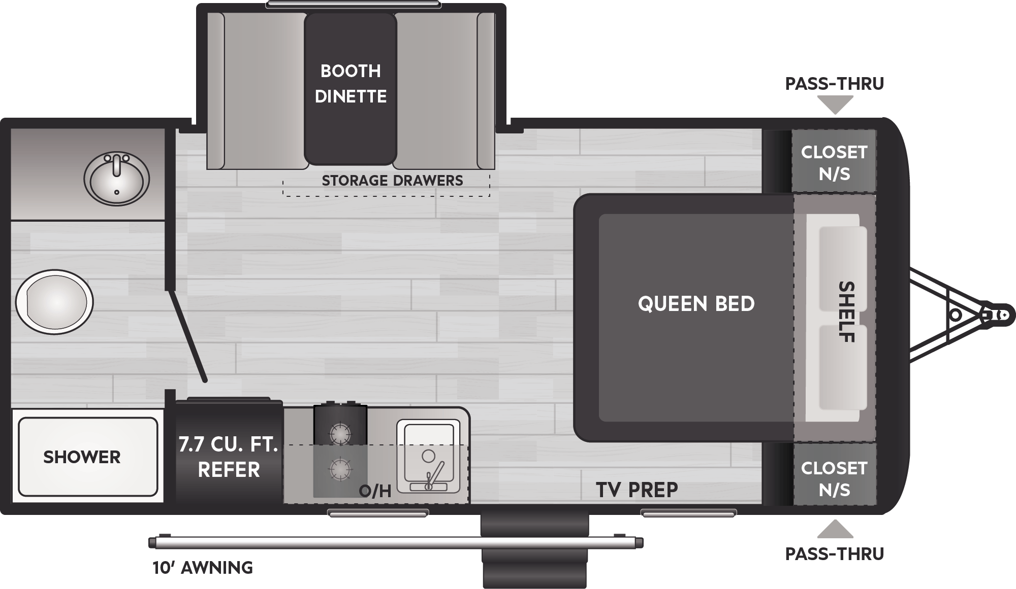 Springdale Classic Single Comfort Travel Trailers - Model 1790FQ ...