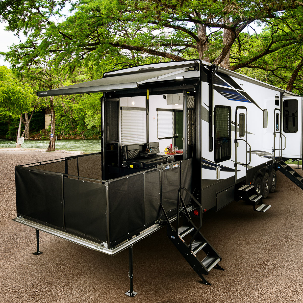 Keystone Fuzion and Fuzion Impact Series Toy Hauler RVs offer luxury