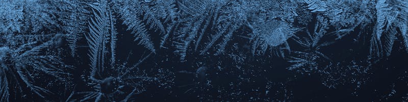Background image of ice crystals on glass. 