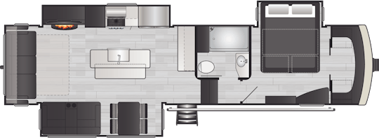 Floorplan of RV model 3260RL