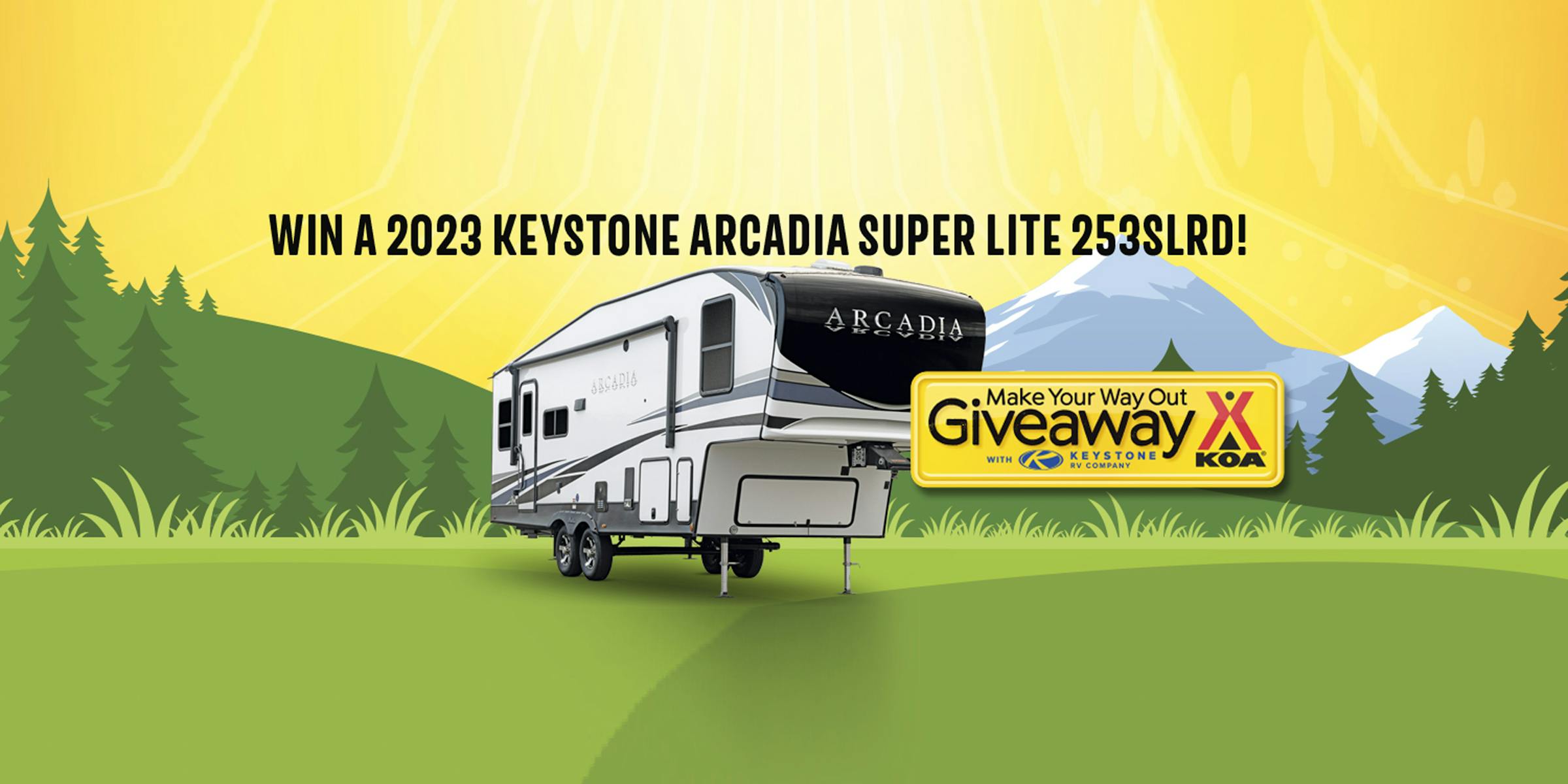 2023 KOA Giveaway Arcadia Superlite! Keystone RV Blog Keystone RV