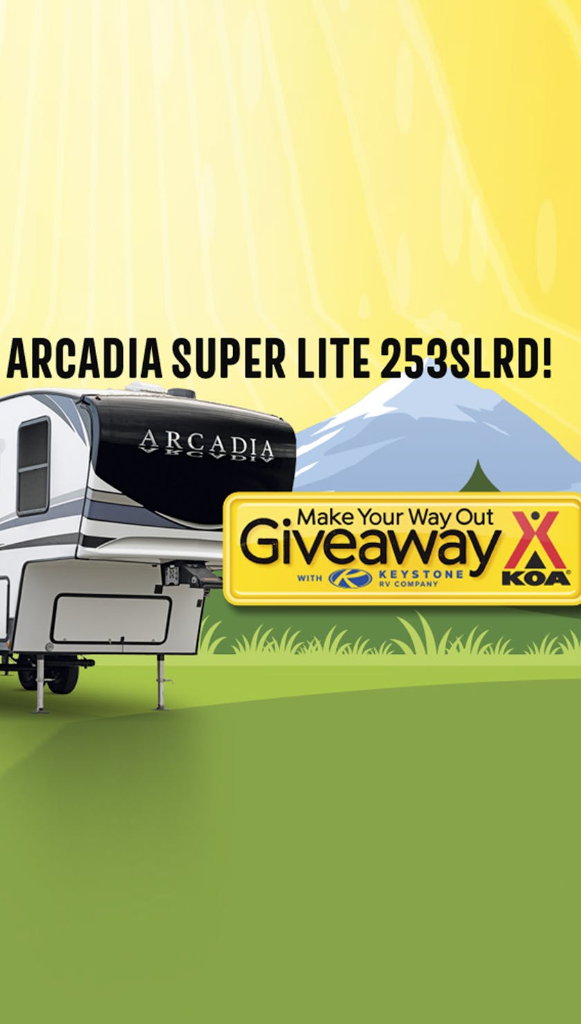 2023 KOA Giveaway Arcadia Superlite! Keystone RV Blog Keystone RV