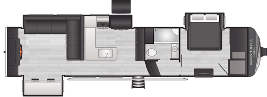 Floorplan of RV model 3531RE