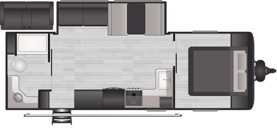 Floorplan of RV model 24RBSWE