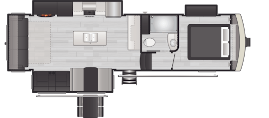 Floorplan of RV model 292SLRL