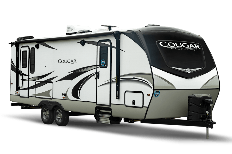 Keystone Cougar Half Ton Travel Trailer, Small Travel Trailers With King Size Bed