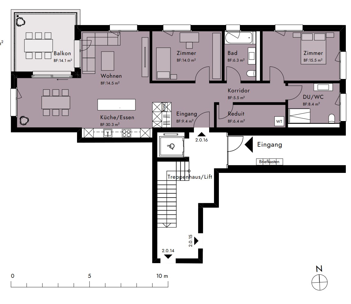 Plan of the apartment