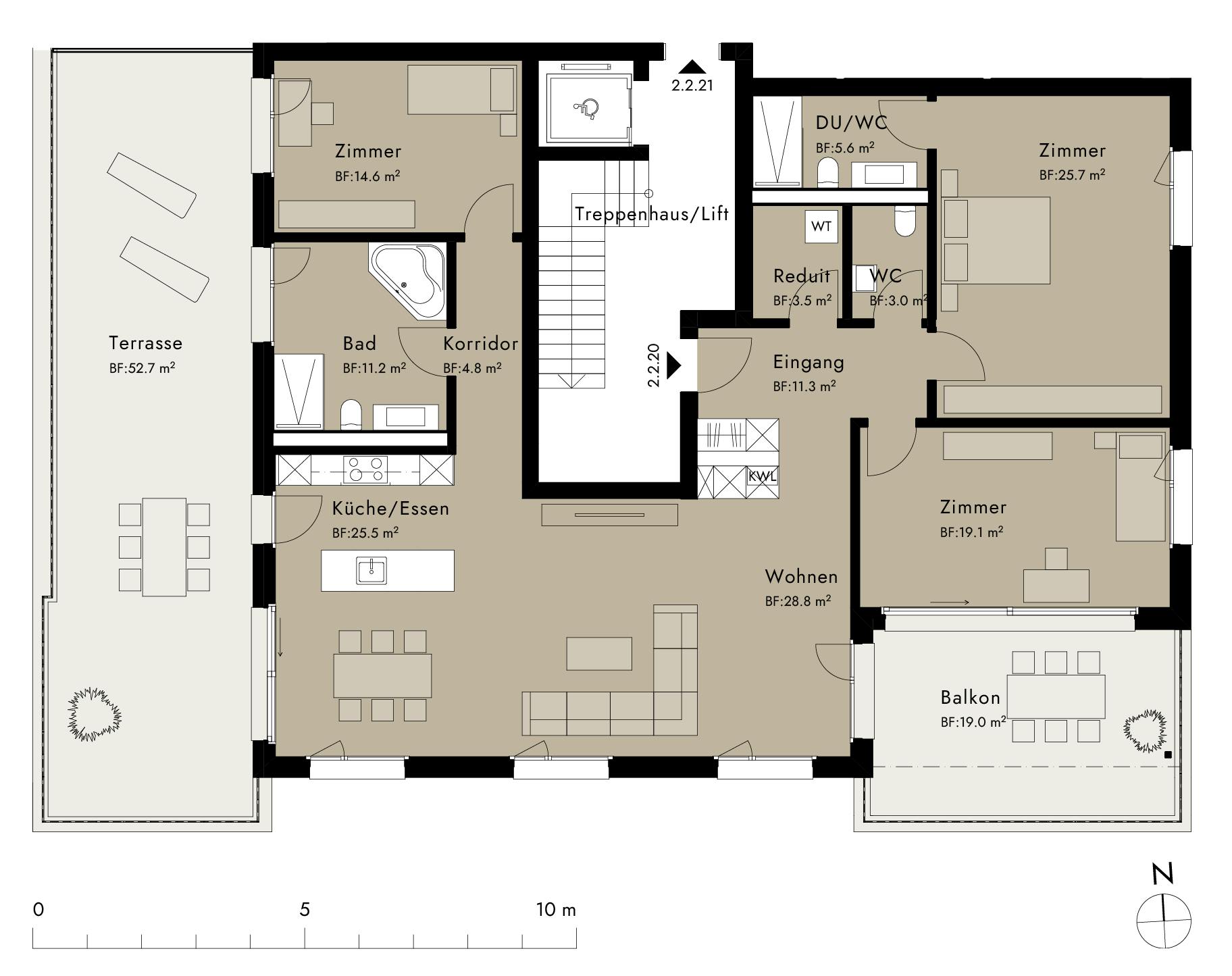 Plan of the apartment