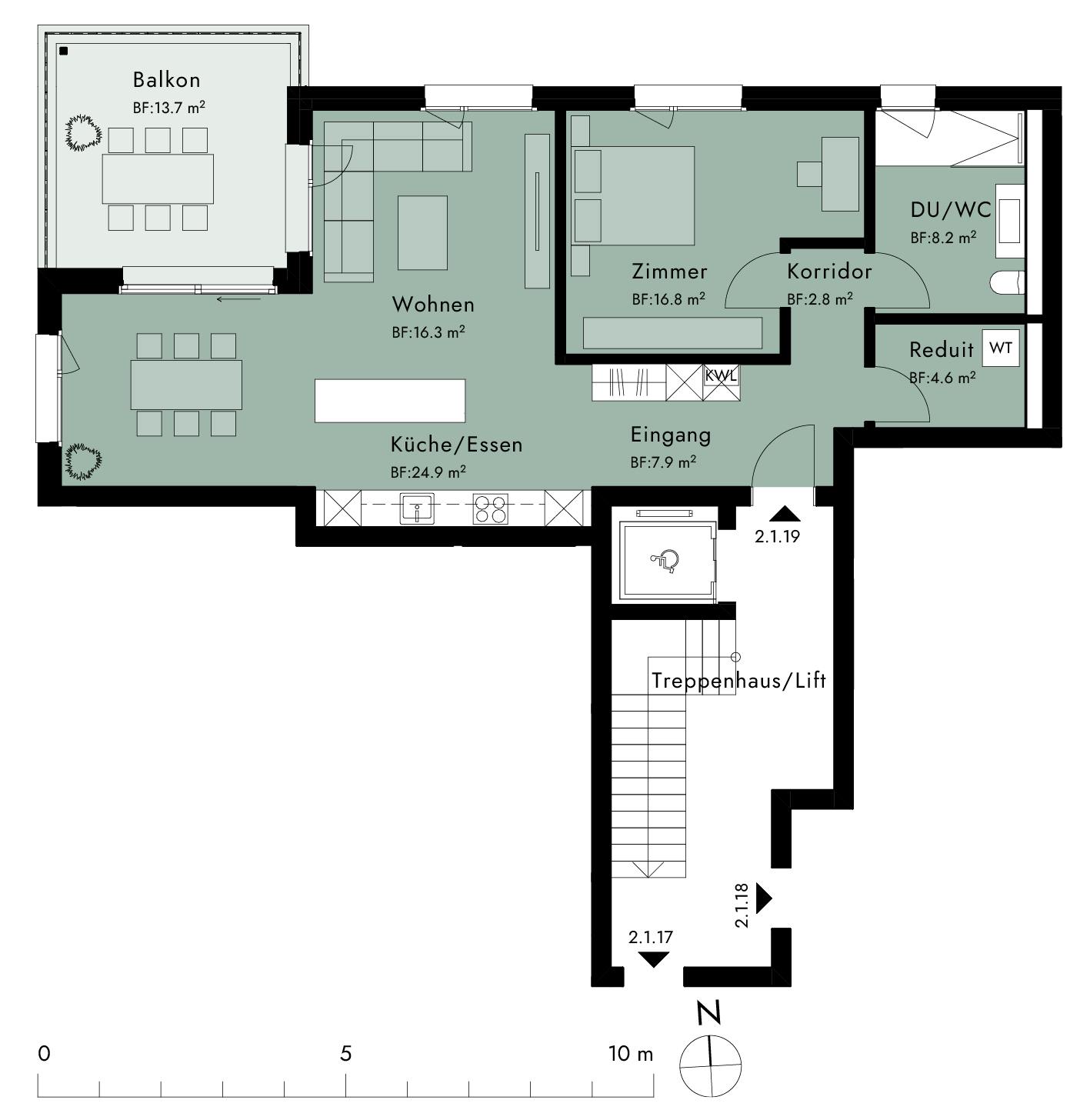 Plan of the apartment