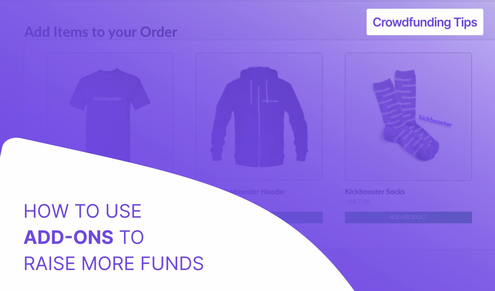 Pledge manager add-ons in backer survey