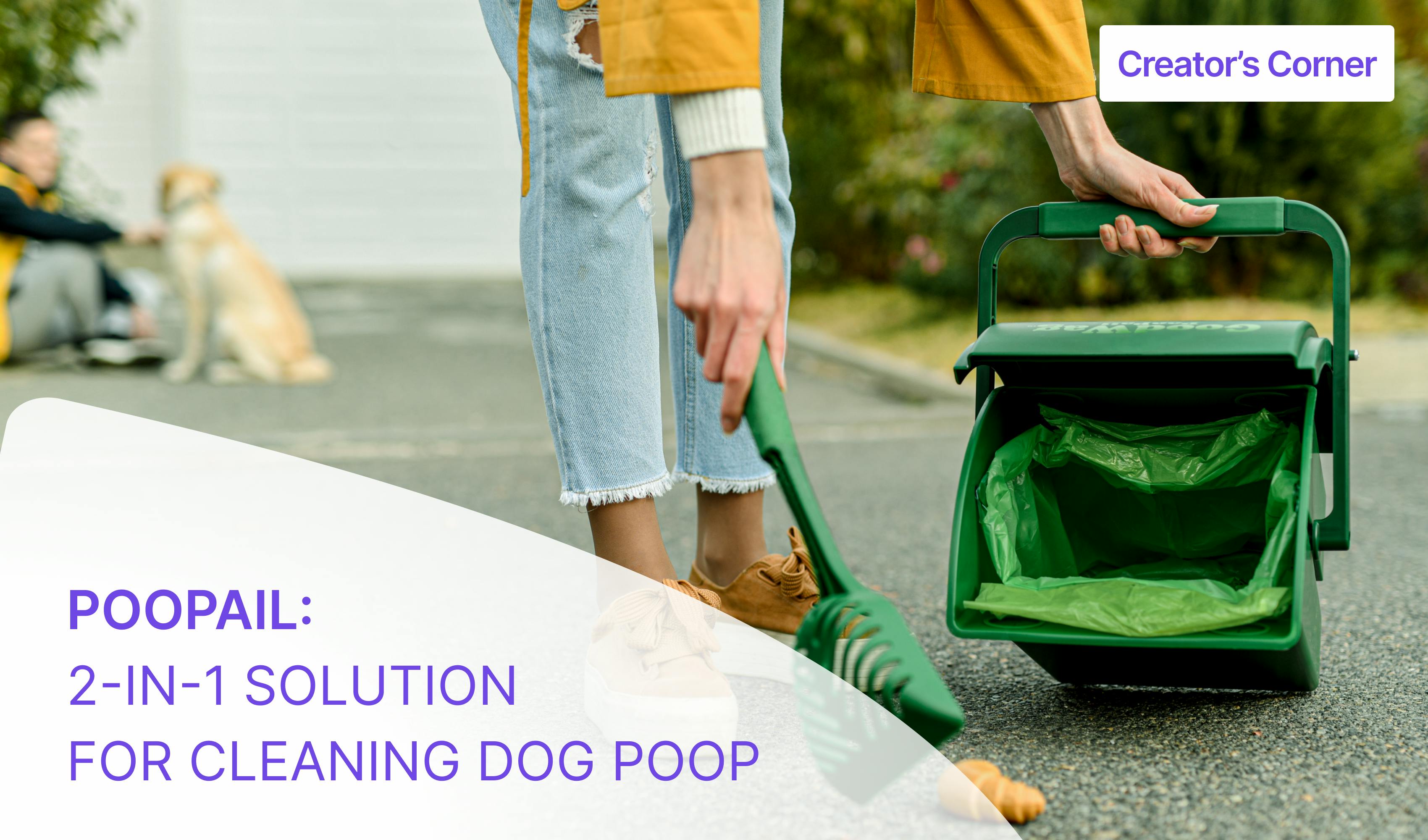PooPail - 2-in-1 System for Scooping & Storing Dog Poop