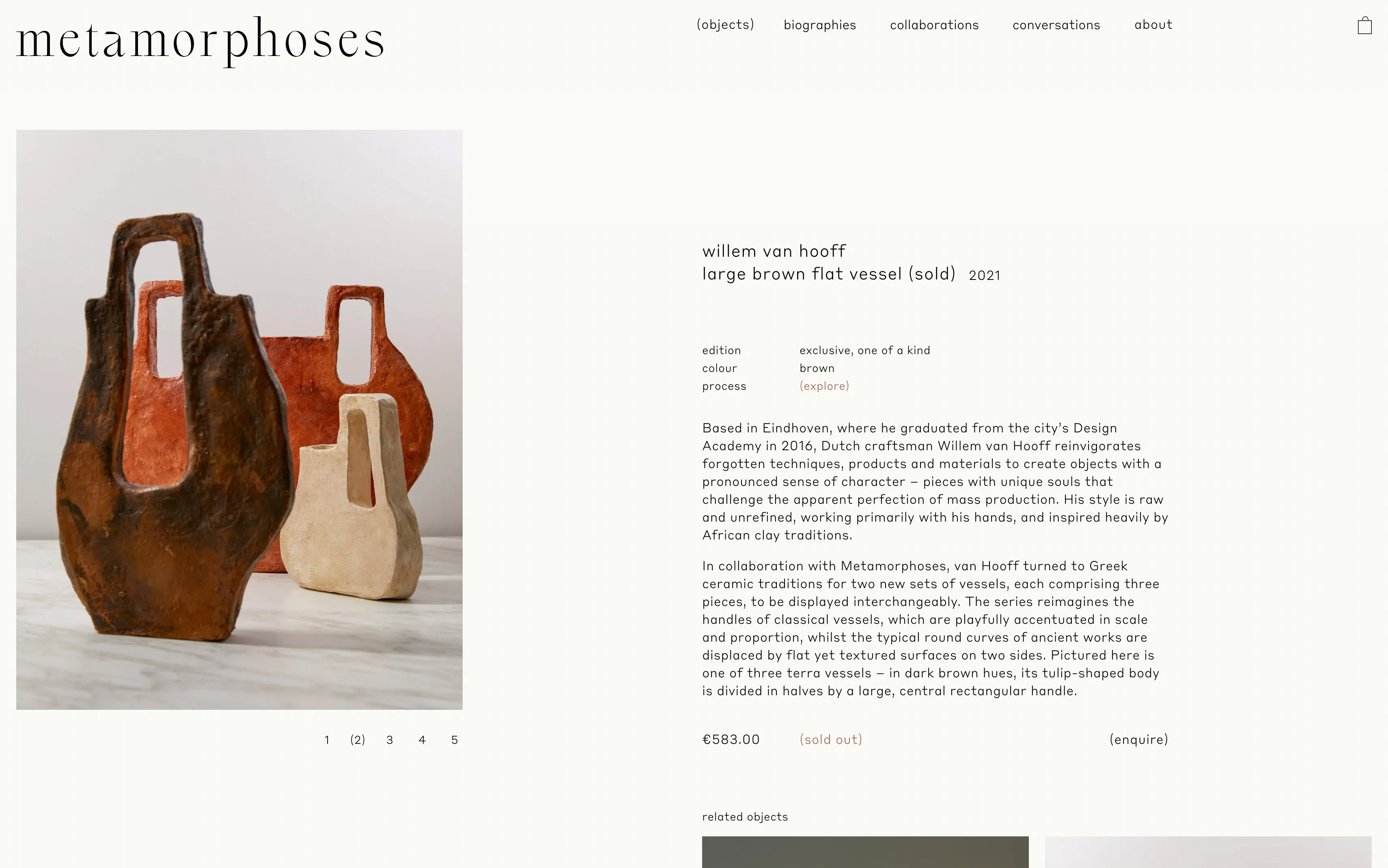 Metamorphoses Objects