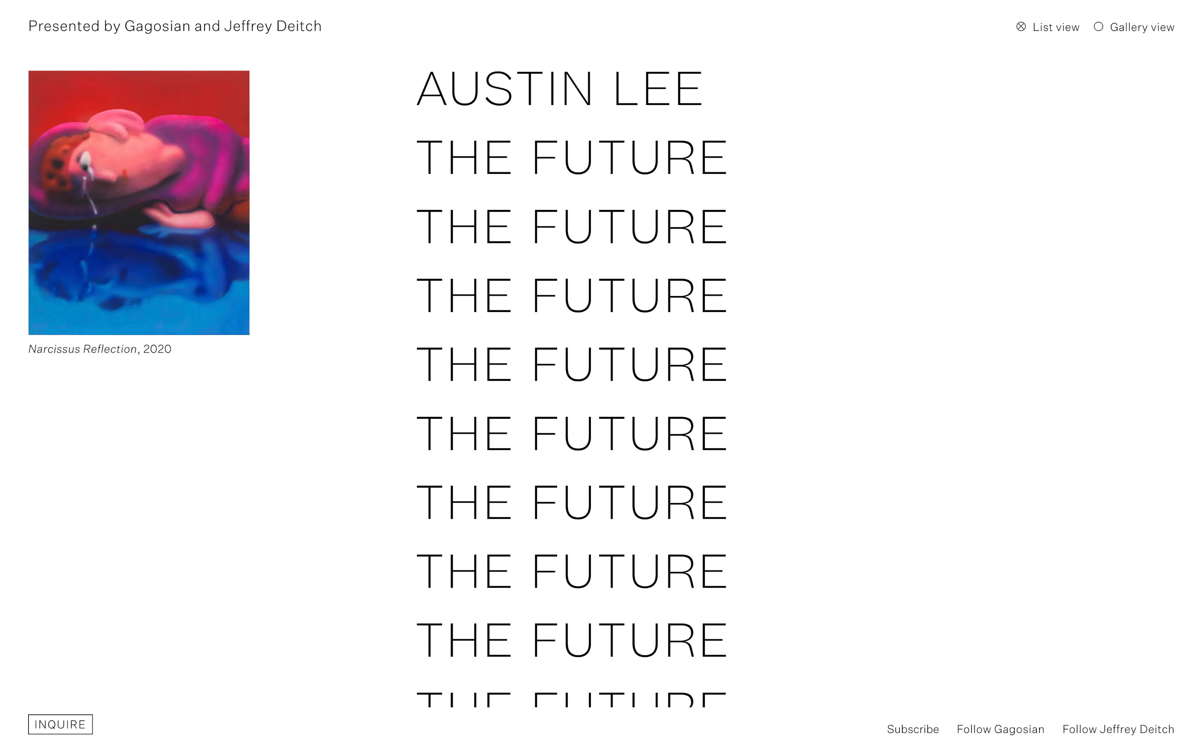 Gagosian & Jeffrey Deitch – The Future