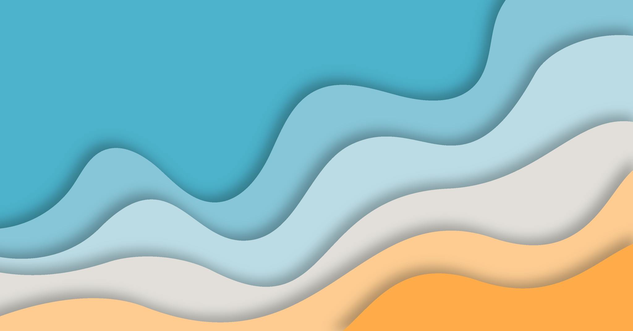 Blue, grey, and orange swirls