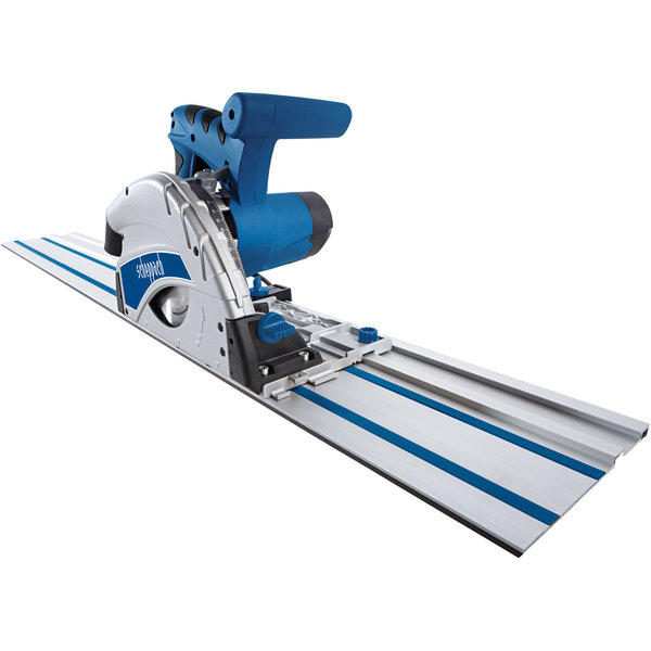Invalzaag met geleiderail