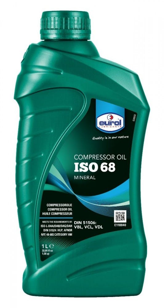 Compressorolie Eurol ISO VG68 1L