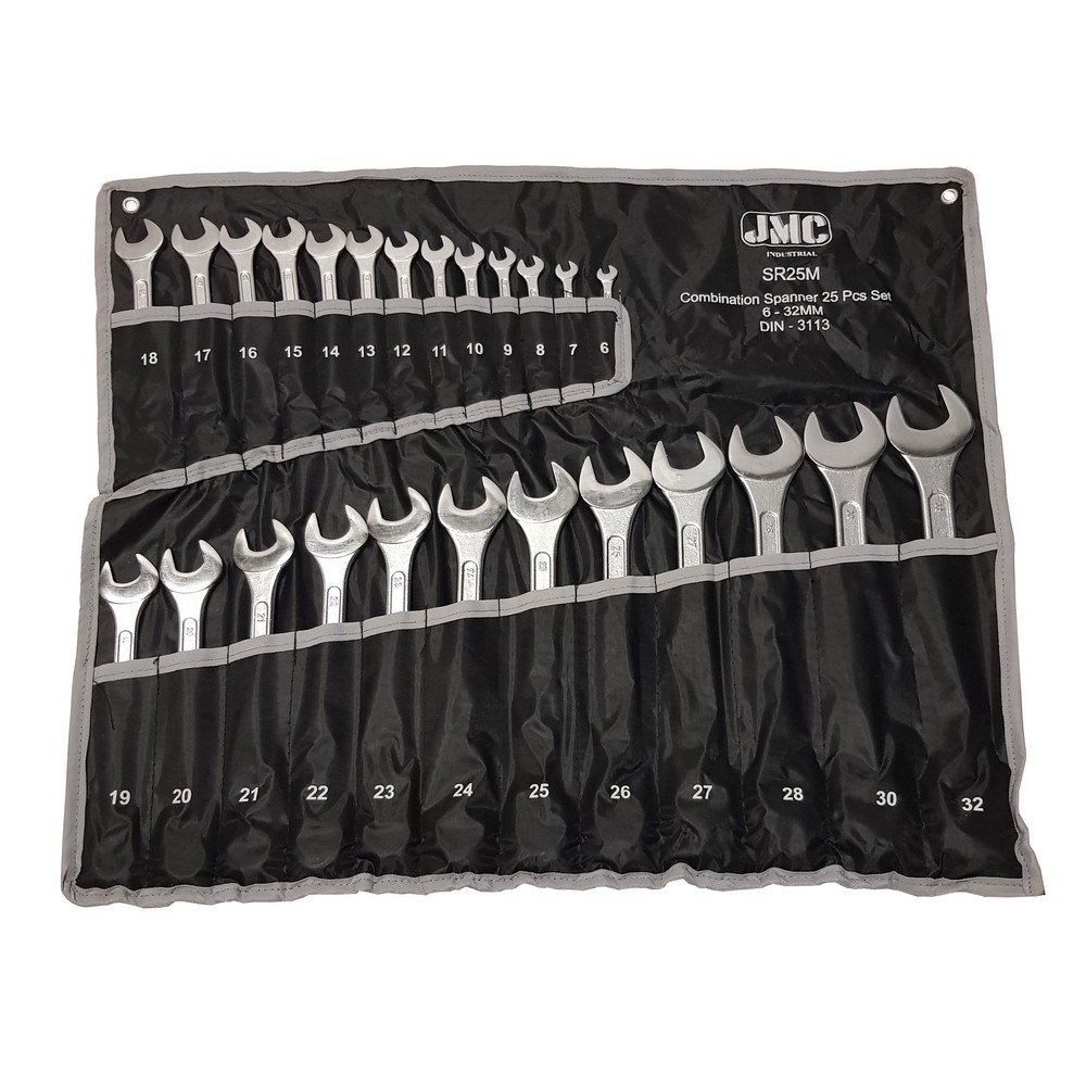 Steekringsleutelset Metrisch 25 Delig