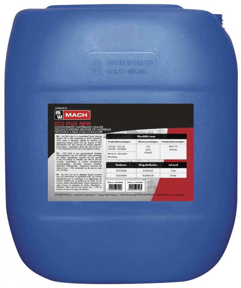 Reinigingsvloeistof ECOPLUS 5 liter ultrasoon