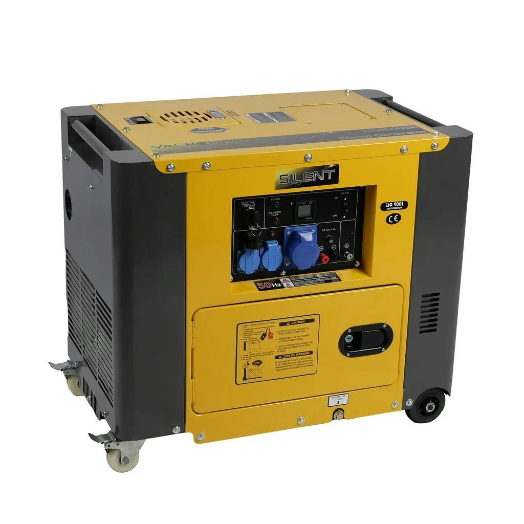 Diesel generator set geluidsgedempt 230V 6kVA