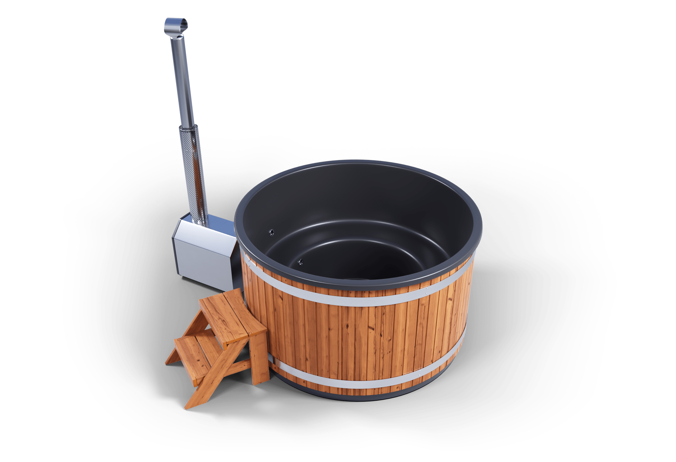 Houtgestookte Hottub PREMIUM - 35Kw Kachel 