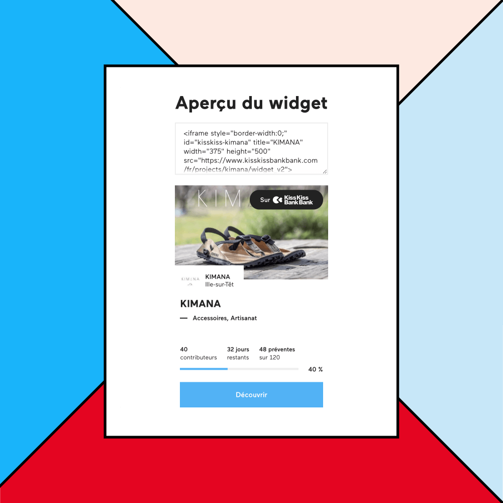 Widget de projet