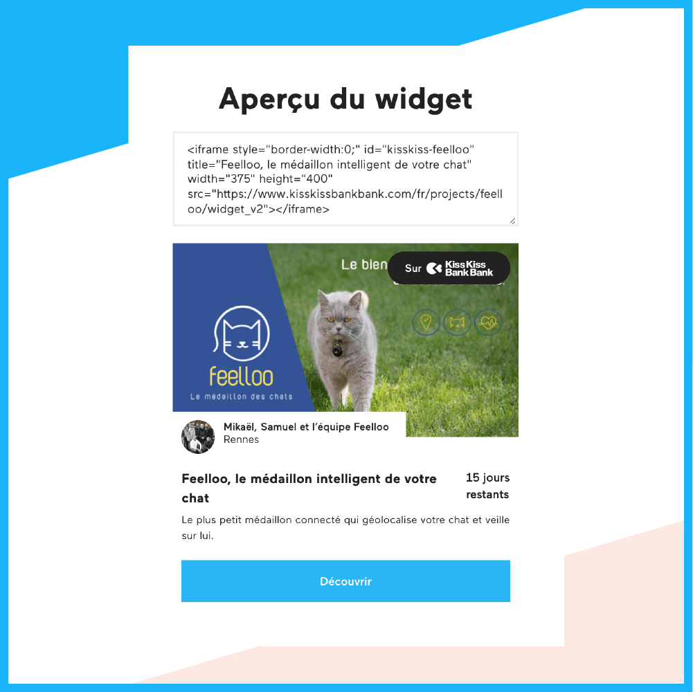 widget partage projet