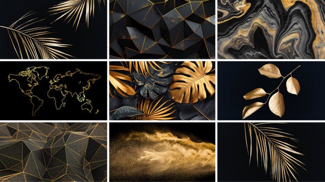 Inductie beschermer collectie Black & Gold