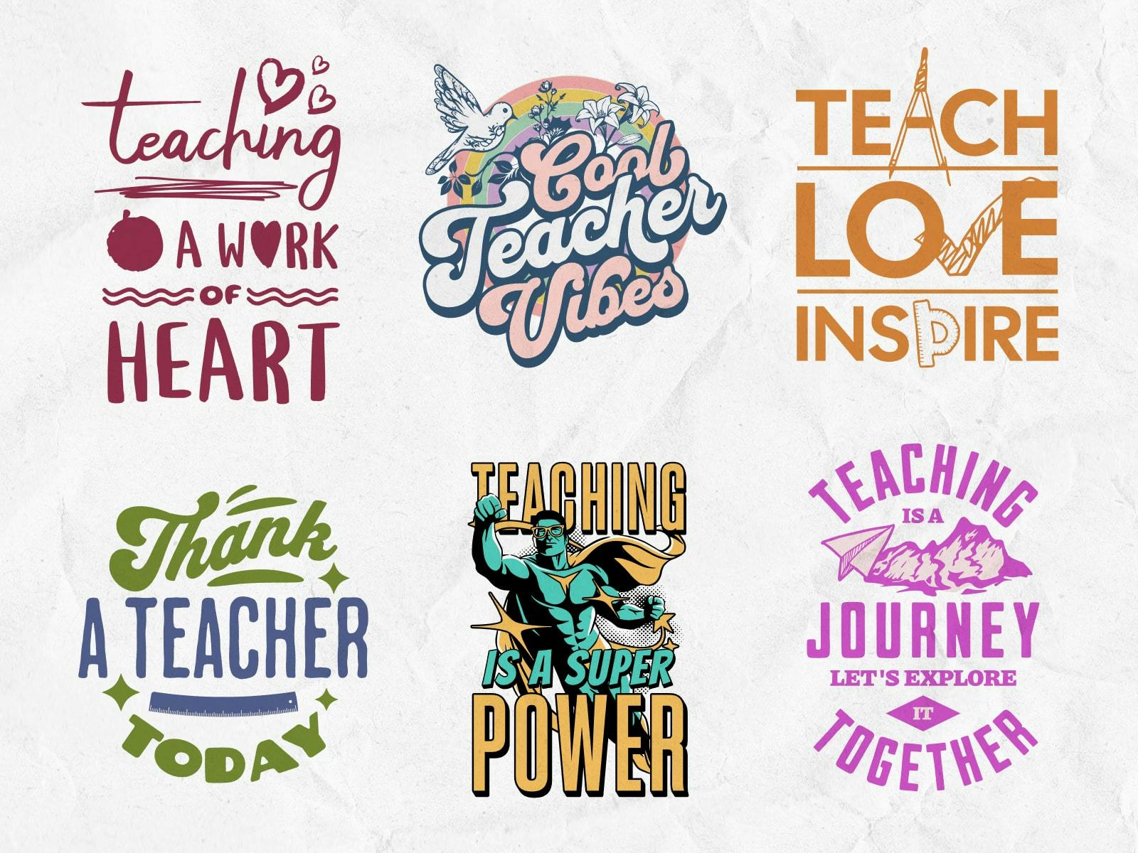 Creative and fun Teacher’s Day t-shirt designs