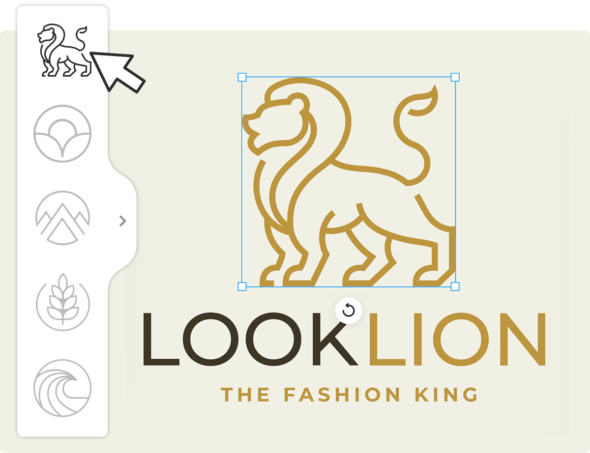 Variety of icons to create versatile logo designs.
