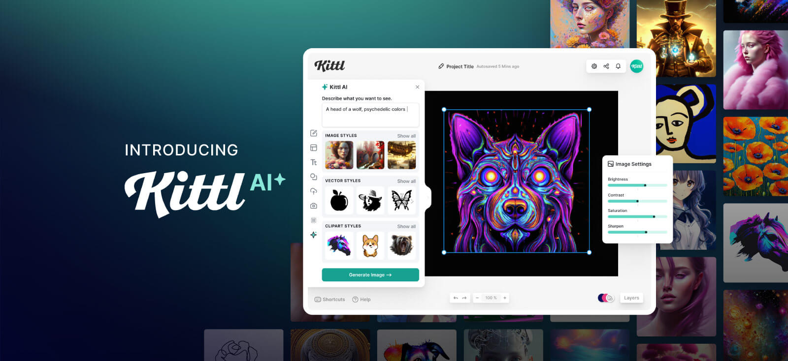 This New AI Art Tool Can Make Vector Graphics (Kittl AI) | Kittl