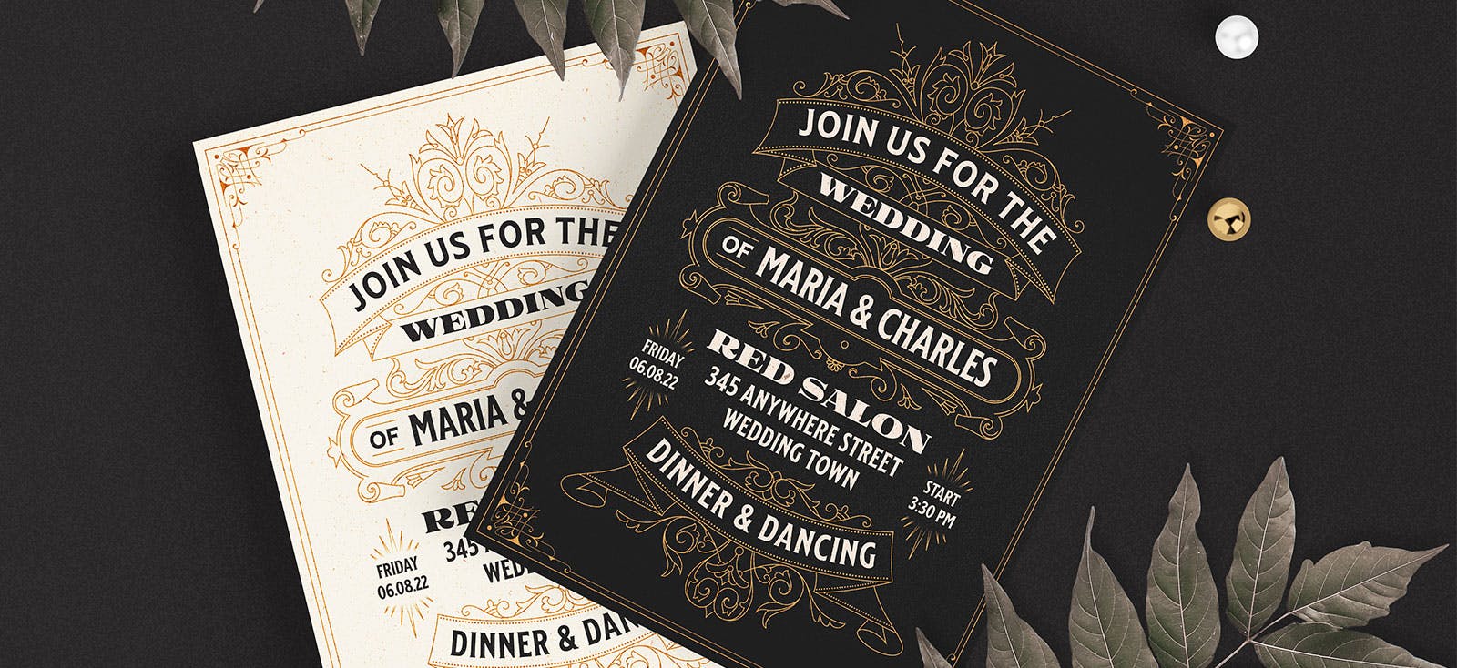 How to Make a Vintage Wedding Invitation Card | Tutorial