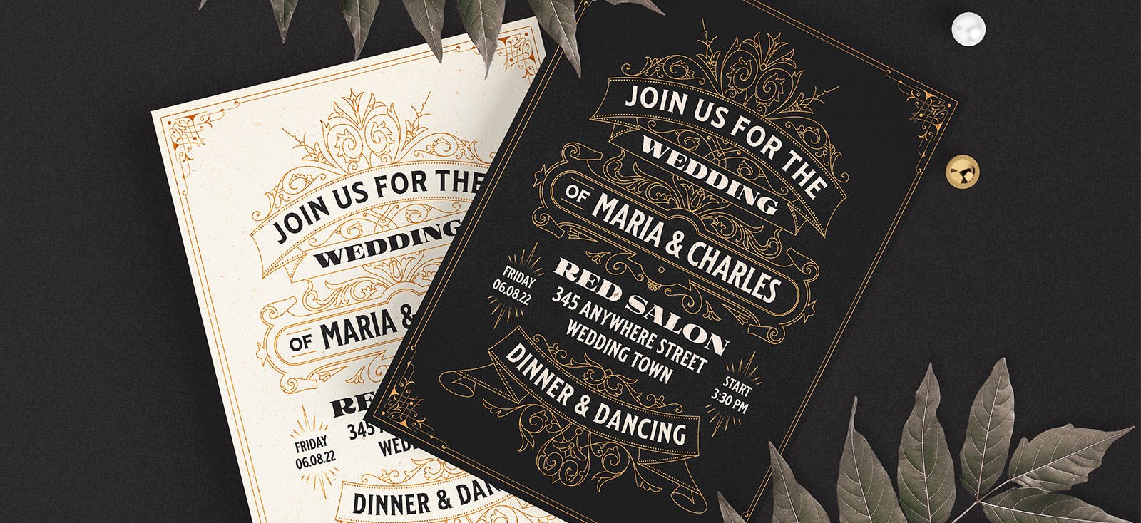 Create a Save The Date Wedding Card Design | kittl Create A Save The Date Wedding Card Design | Kittl