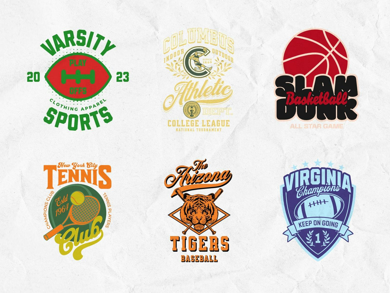 Sports T-Shirts: Collection of sport-themed t-shirt designs